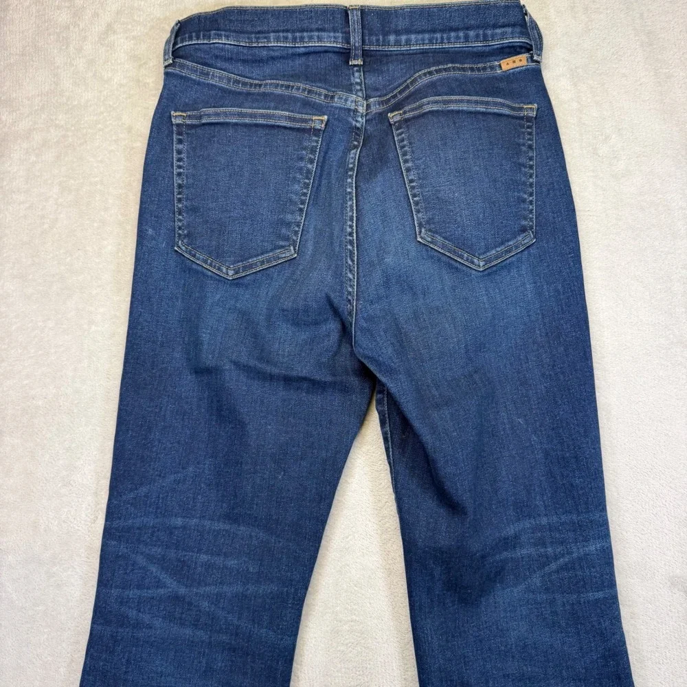 AYR The Pop High Rise Straight Leg Jeans Dark Wash Blue 27S E2568 Made in LA